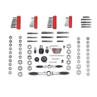 GearWrench 82812 Ratcheting Tap and Die Set with Case, SAE/Metric, High Carbon Steel, 114-pc