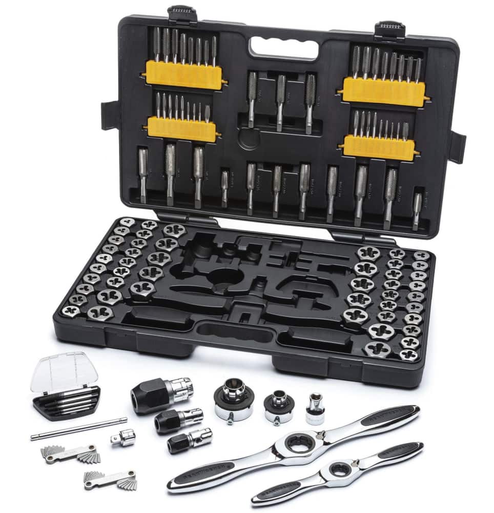 6 Piece SAE Pipe Tap & Die Set With Case Included & Free U.S Shipping! 