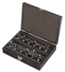 MAXIMUM Assorted Carbide-Tipped Router Bit Set with Wood Storage Case, 1/4-in Shanks, 12-pc Front_Angled_Left