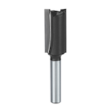 MAXIMUM Carbide-Tipped Double Flute Straight Router Bit Set, 1/4-in Shank, 3-pc Front_Elevated