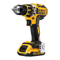 DEWALT XR 20V Max Li-Ion Brushless Cordless Compact Drill, 1/2-in Front_Angled_Left