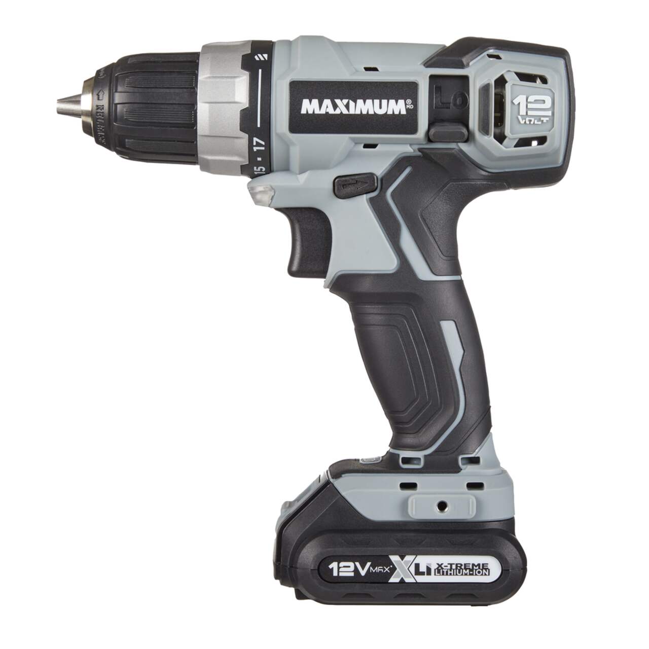 MAXIMUM 12V Max Lithium Ion Cordless Drill Driver Kit with