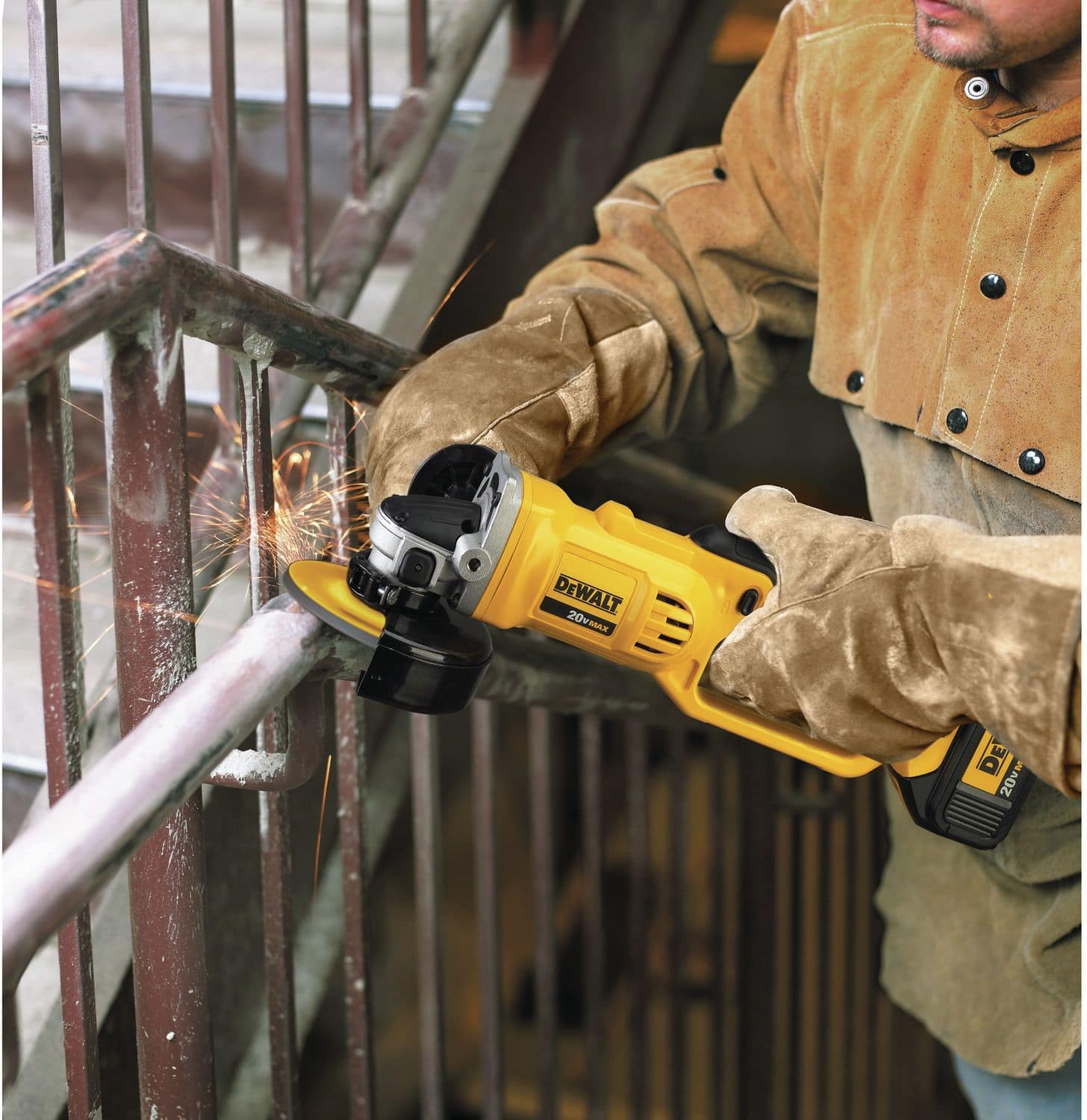 DEWALT DCG412B 20V MAX Lithium Ion Cordless Angle Grinder, Tool Only,  4-1/2-in & 5-in