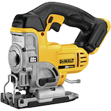 DEWALT DCS331B 20V MAX Keyless Variable Speed Cordless Jigsaw with Dust Blower, Tool Only Front_Angled_Left