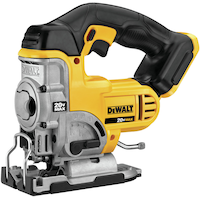 DEWALT DCS331B 20V MAX Keyless Variable Speed Cordless Jigsaw with Dust Blower, Tool Only Front_Angled_Left