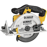 DEWALT DCS391B 20V MAX Circular Saw with Carbide-Tipped Blade, Lithium-Ion, Cordless, 6-1/2-in Front_Angled_Left