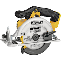 DEWALT DCS391B 20V MAX Circular Saw with Carbide-Tipped Blade, Lithium-Ion, Cordless, 6-1/2-in Front_Angled_Left