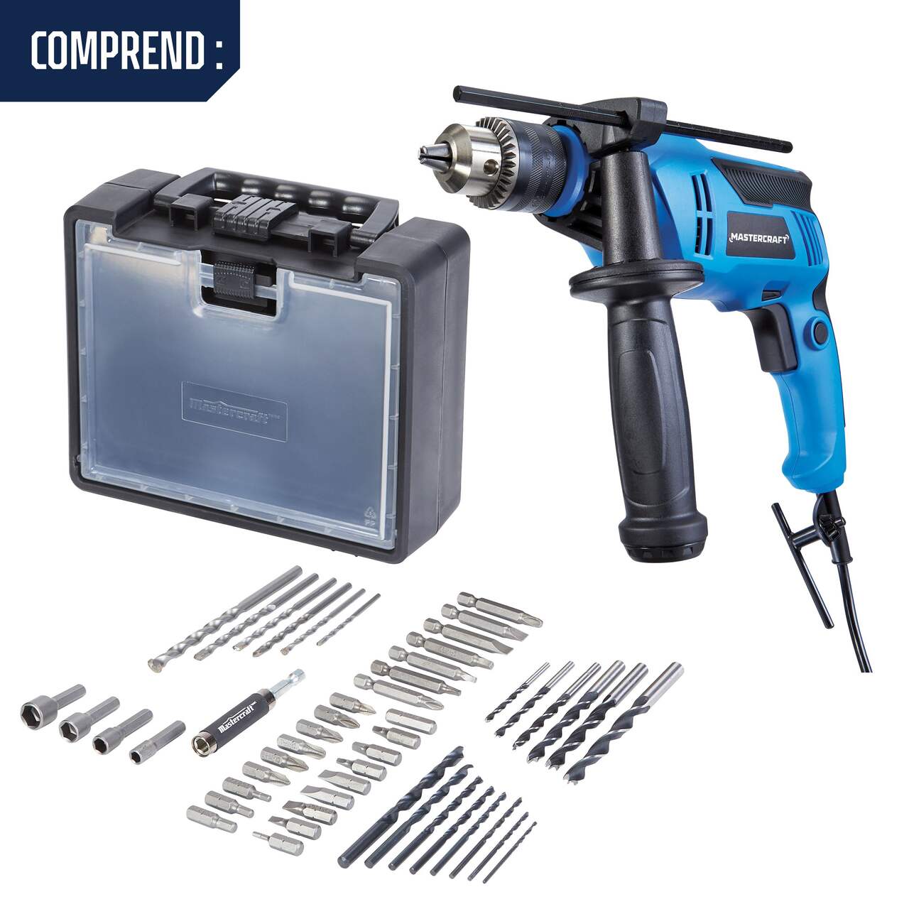 MAXIMUM 5.5A Corded Variable Speed Rotary Hammer Drill with Auxiliary  Handle & SDS+, 5/8-in