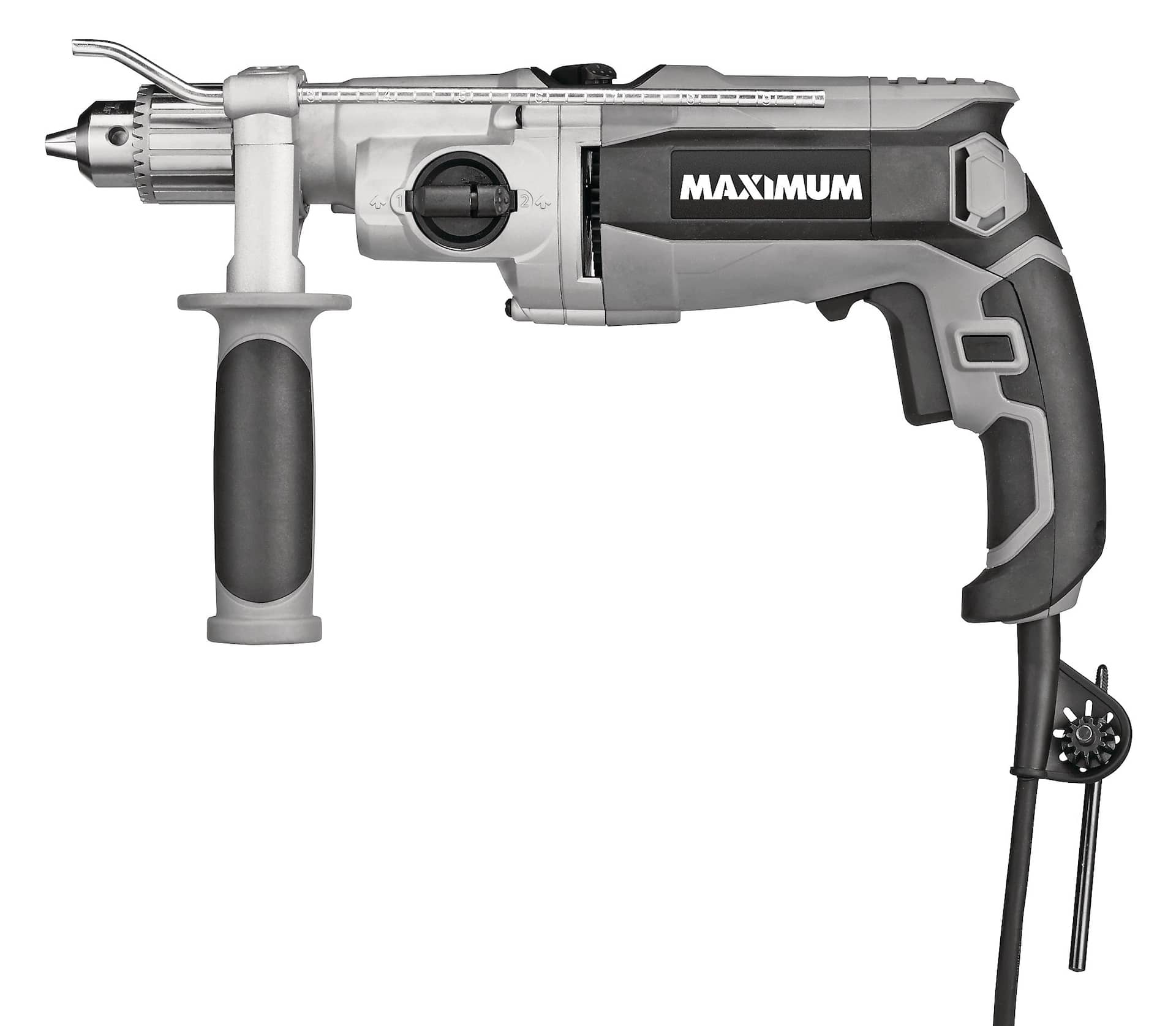 MAXIMUM 8.5A Corded Variable Speed Hammer Drill with Keyed Chuck &  Auxiliary Handle, 1/2-in