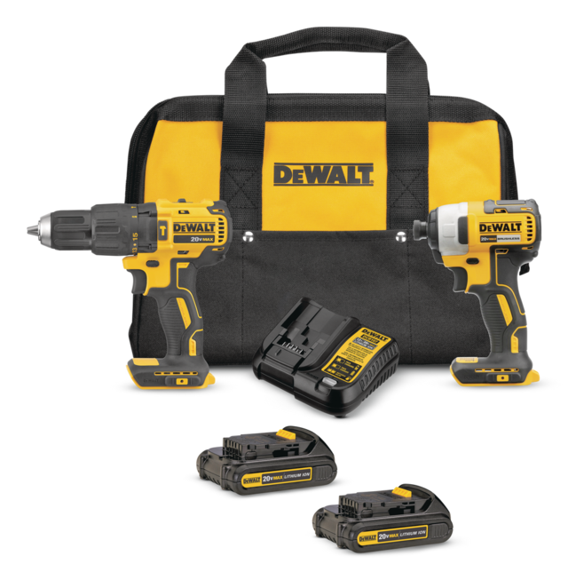 DEWALT DCK276C2 20V MAX Brushless Cordless Hammer Drill, Impact Driver