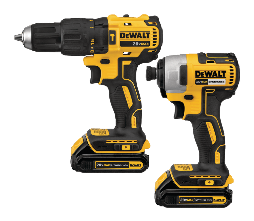 DEWALT DCK276C2 20V MAX Brushless Cordless Hammer Drill, Impact Driver