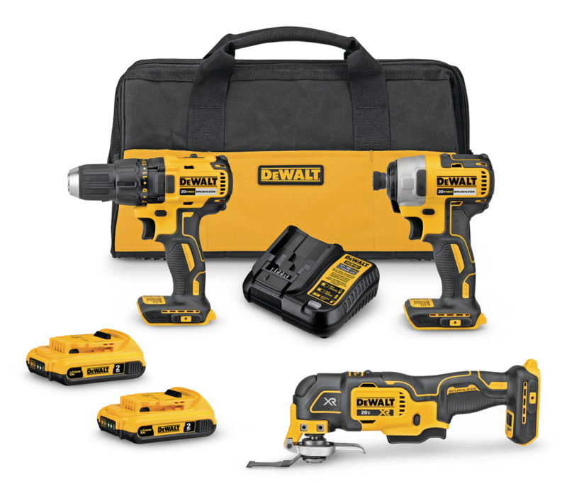 DEWALT DCK379D2 20V MAX Cordless Drill/Driver, Impact Driver