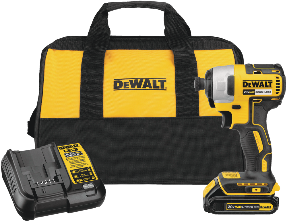 DEWALT DCF787C1 20V MAX Brushless Cordless Impact Driver Kit with