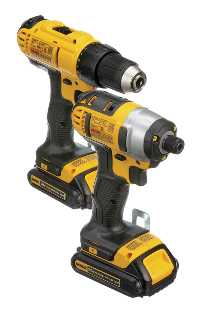 DEWALT DCK240C2 20V MAX Cordless Drill/Driver, Impact Driver, Battery