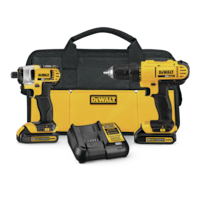 DEWALT DCK240C2 20V MAX Cordless Drill/Driver, Impact Driver, Battery & Charger Combo Kit