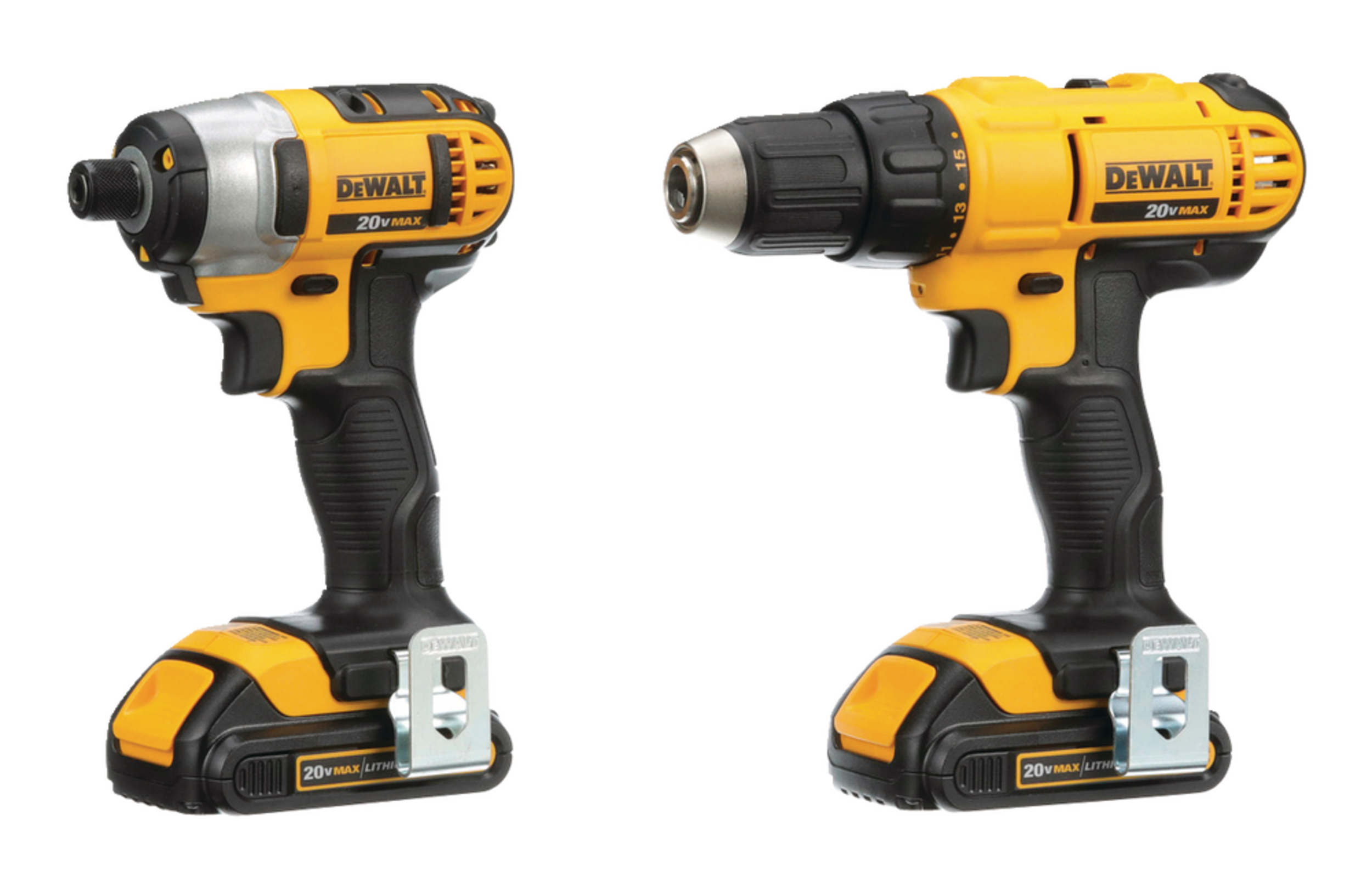 DEWALT DCK240C2 20V MAX Cordless Drill/Driver, Impact Driver, Battery