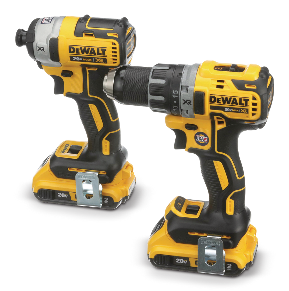 DEWALT DCK283D2 20V MAX XR Brushless Cordless Drill, Impact Driver