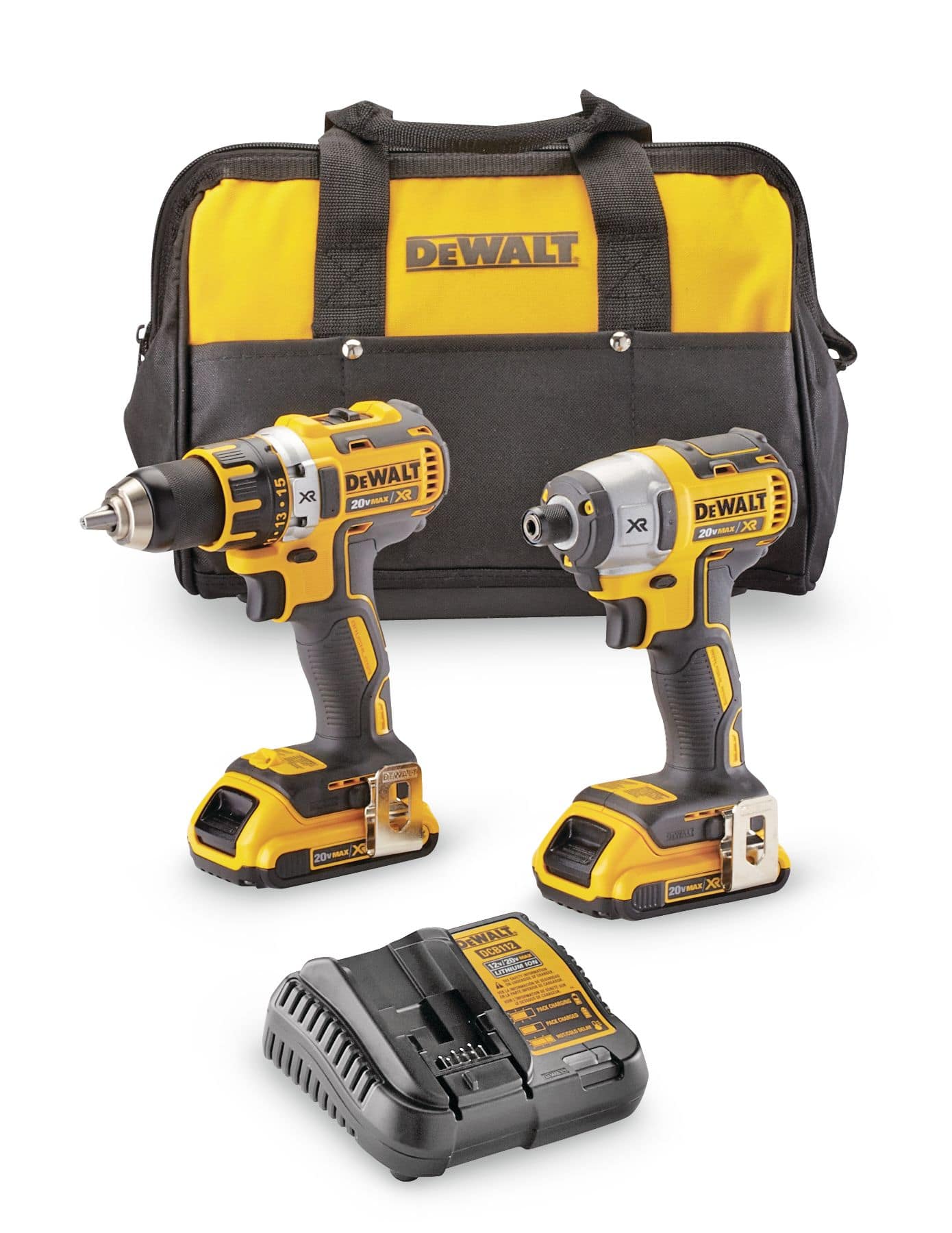 DEWALT DCK283D2 20V MAX XR Brushless Cordless Drill Impact Driver