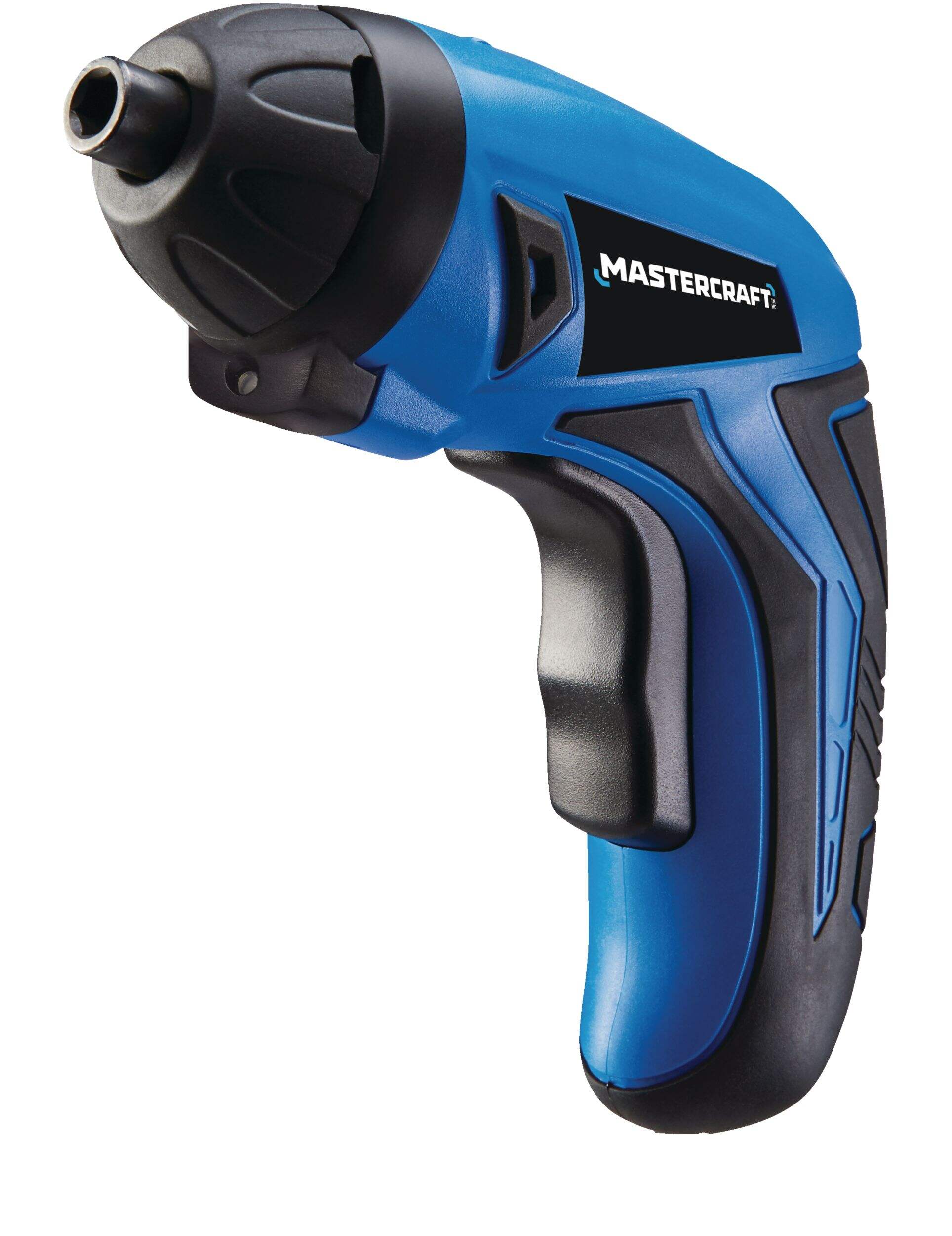 Mastercraft 4V Lithium-Ion Cordless USB Charging Non-Pivoting Screwdriver with Bits, 1/4-in Front_Three_Fourths_Angled_Left