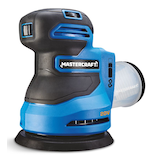 Mastercraft 20V Max Cordless Variable Speed Random Orbital Sander with 80-Grit Discs, 5-in, Tool Only, PWR POD Compatible Front_Three_Fourths_Angled_Left