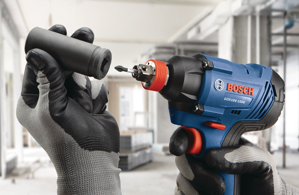 Bosch GDX18V1600B 18V Freak 2in1 Bit/Socket Cordless Impact Driver