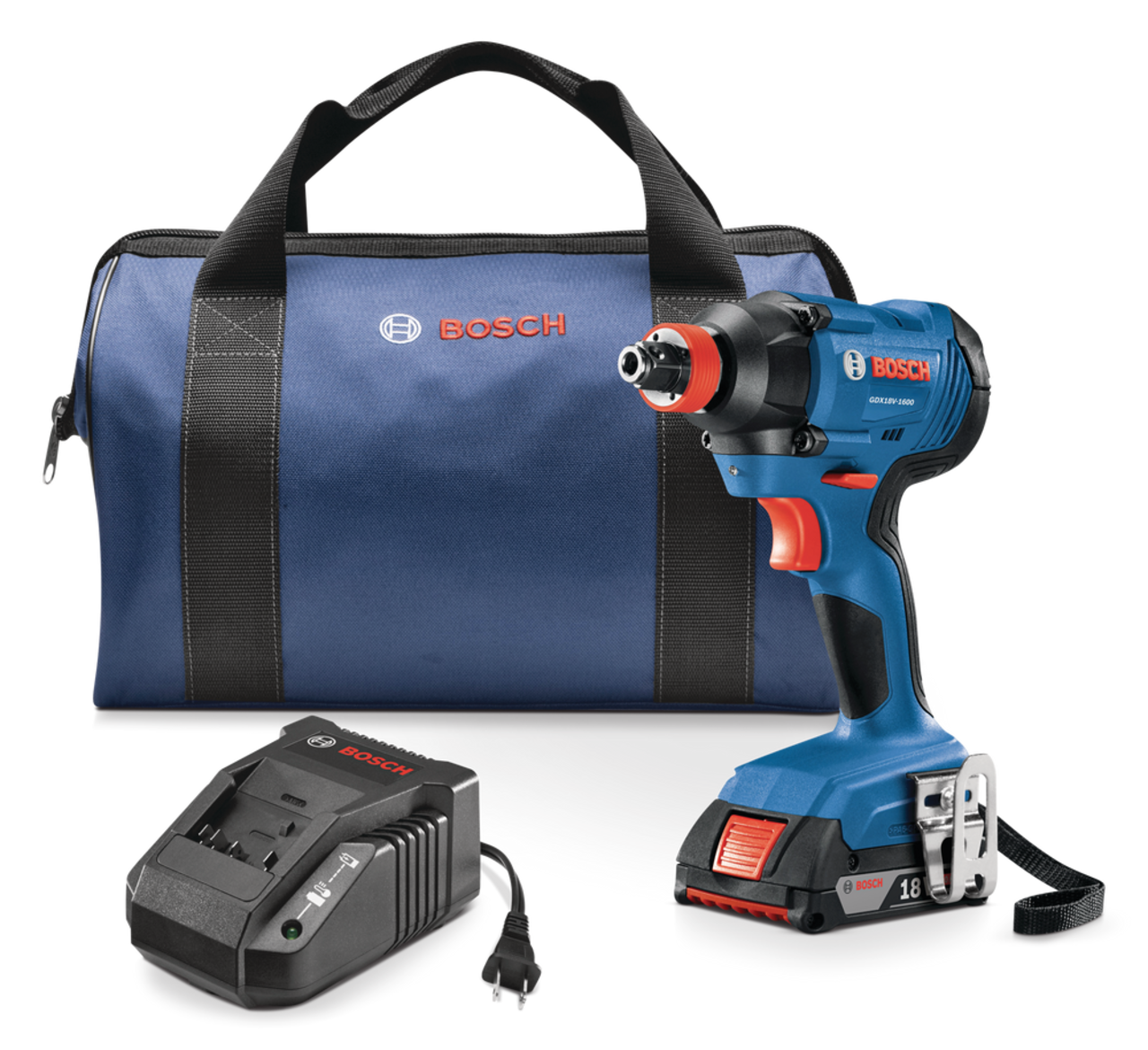 Bosch impact driver with shop battery and charger