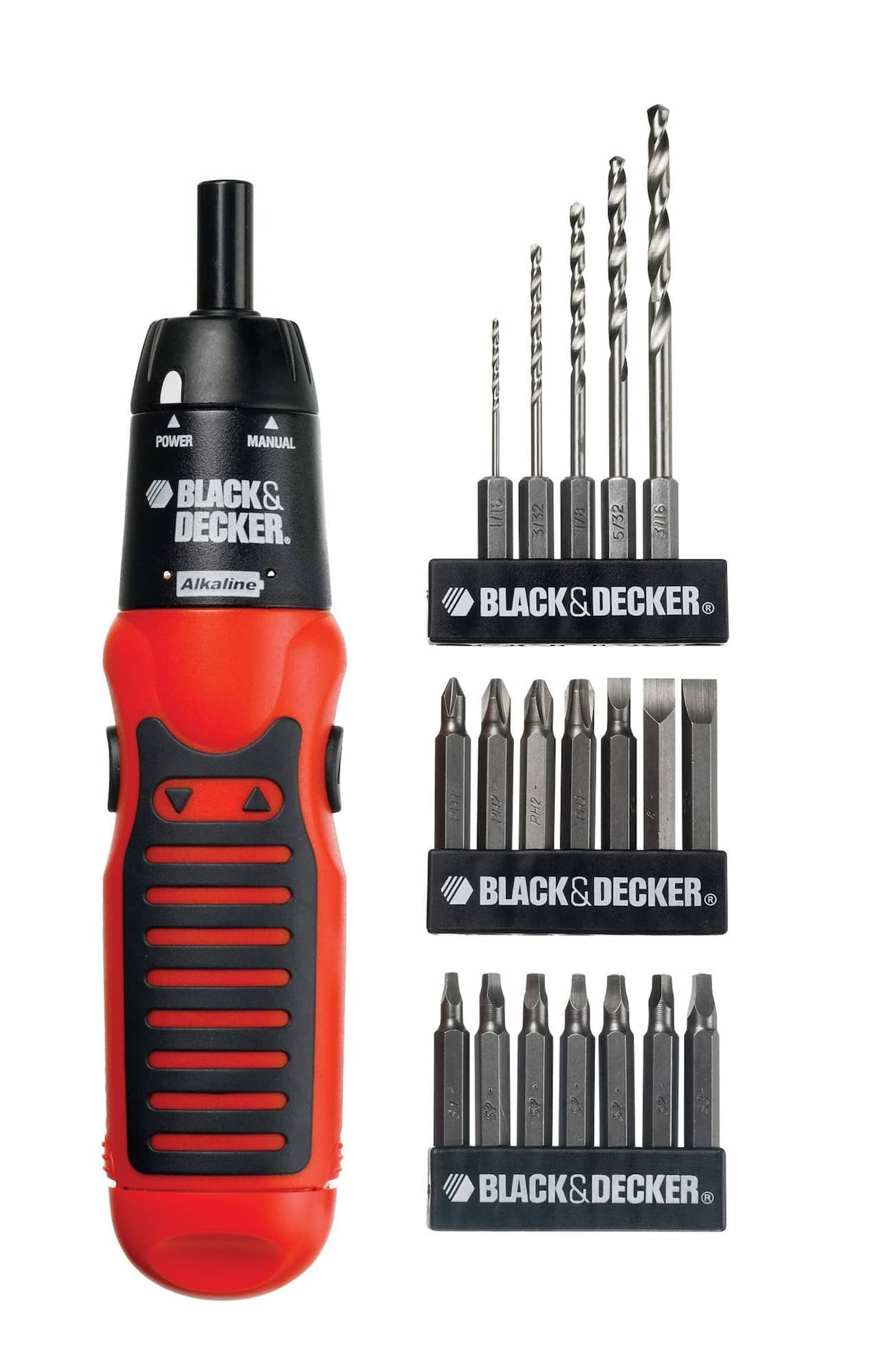 Black Decker Cordless Alkaline Screwdriver Kit 20 pc Canadian