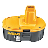 DEWALT XRP 18V NiCad Battery Front_Elevated