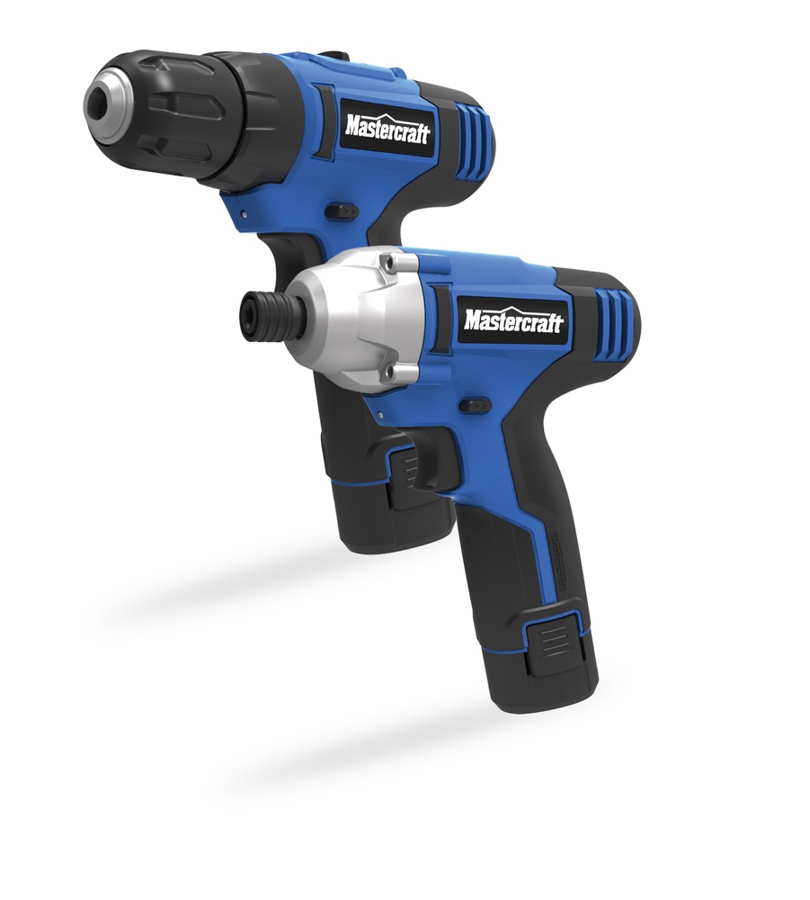 Mastercraft 12V Max LiIon Cordless Drill & Impact Driver Combo Kit