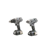 MAXIMUM 20V Max X-Treme Lithium Ion Cordless Drill, Impact Driver, Battery & Charger Combo Kit Front_Angled_Left