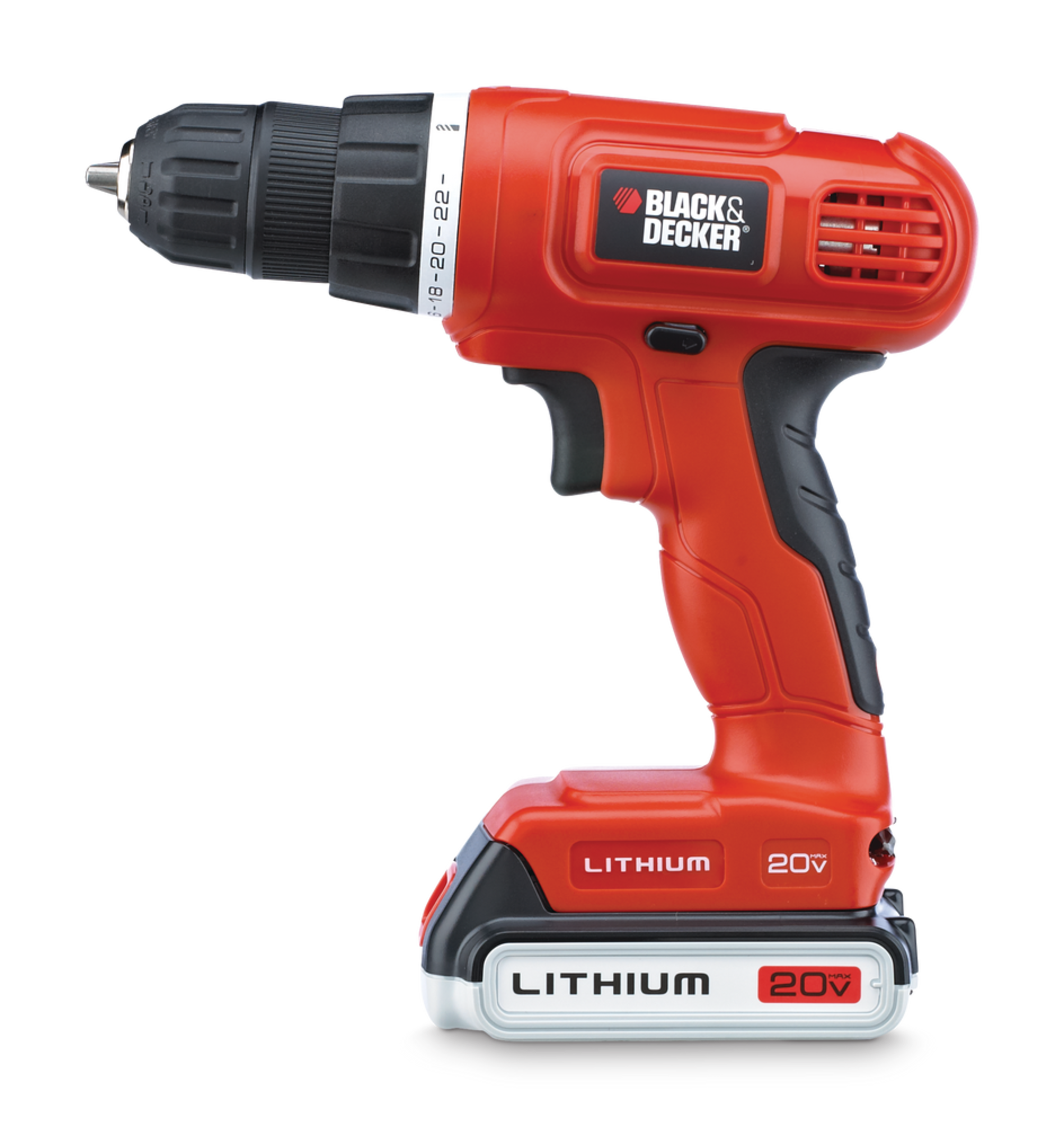 Black & Decker BDC120VACA 20V Cordless Drill with Battery, Charger