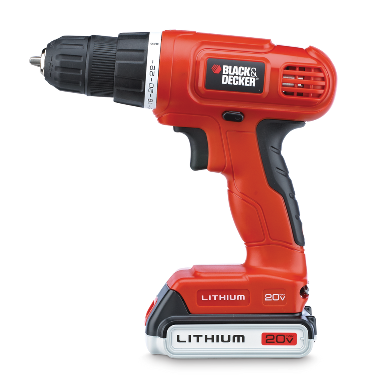 Black + Decker LD120 Type 1 (20V Max Lithium) Drill/Driver, Tool Only -  Tested