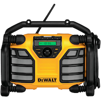 DEWALT DCR015 12/20V MAX Li-Ion Jobsite Radio Charger Front_Elevated