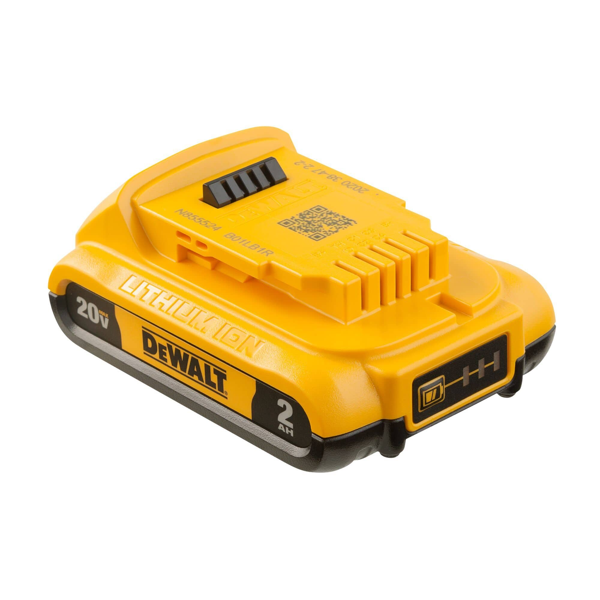 DEWALT DCB203-2 20V MAX Lithium-Ion Compact 2.0Ah Battery Pack with LED  Fuel Gauge, 2-pk