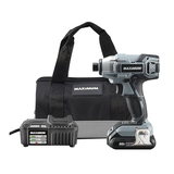 Tournevis à percussion hexagonal sans fil au lithium-ion 20 V Max MAXIMUM, avec batterie, chargeur et étui, 1/4 po Composite_or_Mixed