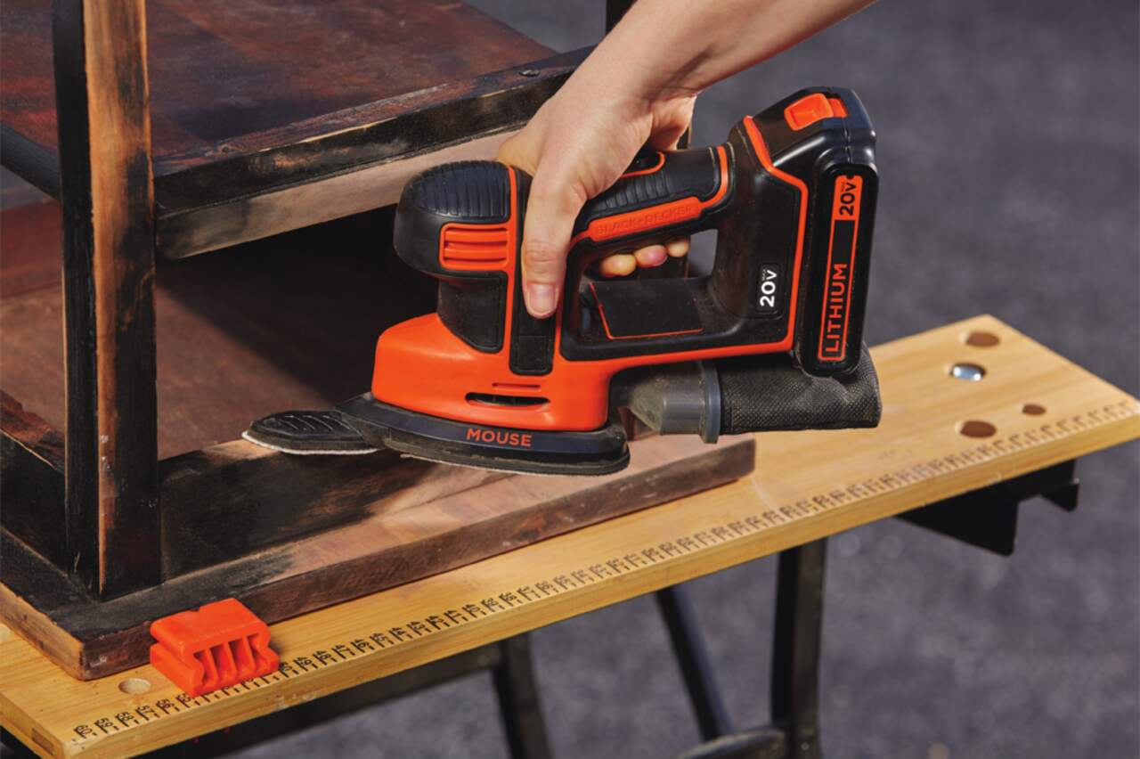 Black Decker 20V Cordless Drill Mouse Detail Sander Combo Kit