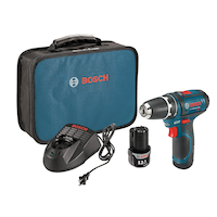 Perceuse-tournevis sans fil au lithium-ion 12 V Max Bosch PS31-2A avec batteries, chargeur et étui, 3/8 po