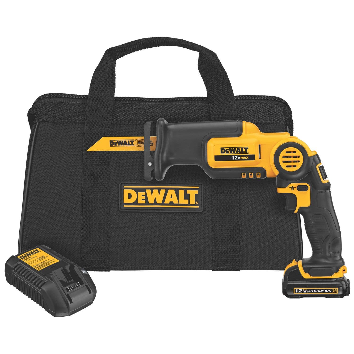 DEWALT 12V Max Li Ion Cordless Pivoting Reciprocating Saw Kit Canadian Tire