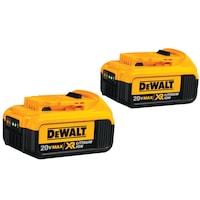 DEWALT DCB204-2 20V MAX 4.0Ah Li-Ion Batteries, 2-pk Front_Angled_Left