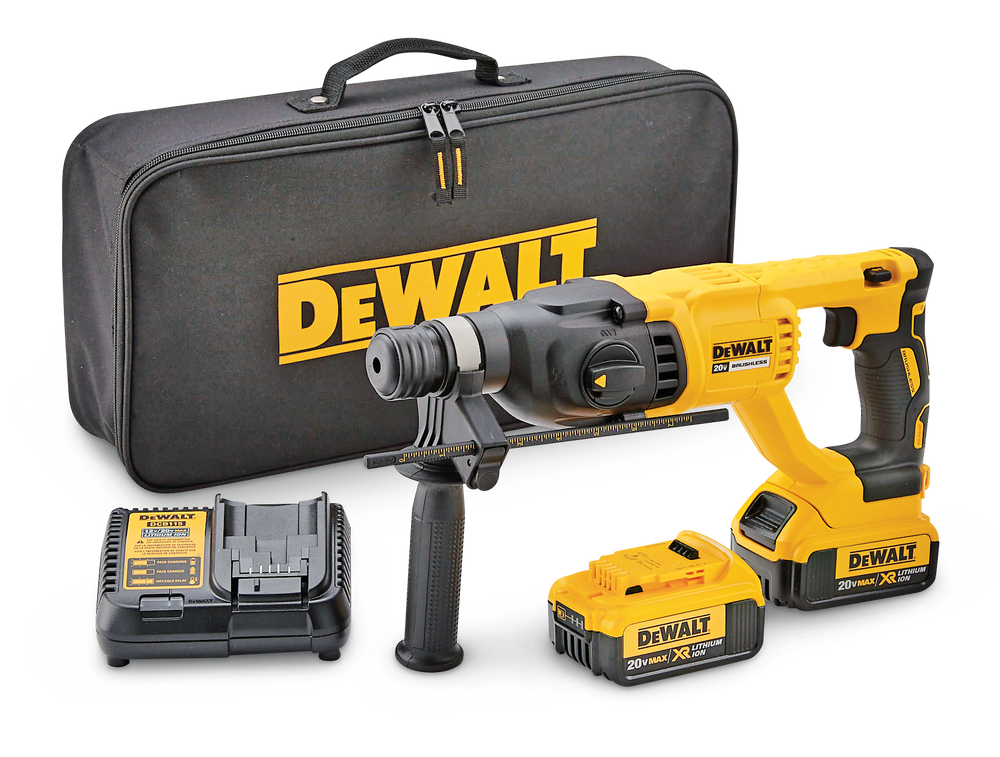 DEWALT DCH133M2 20V MAX XR Cordless SDS+ Rotary Hammer Drill with