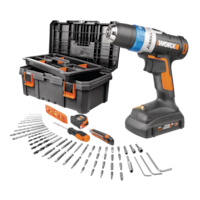 WORX 20V AI Drill/Driver with 55-pc Tool Box Kit Composite_or_Mixed