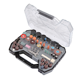 MAXIMUM Multi-Purpose Rotary Tool Accessory Kit For Grinding & Sanding, 288-pc Front_Three_Fourths_Angled_Left