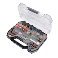 MAXIMUM Multi-Purpose Rotary Tool Accessory Kit For Grinding & Sanding, 288-pc Front_Three_Fourths_Angled_Left