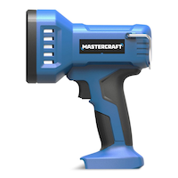 Projecteur de travail portatif à DEL sans fil au lithium-ion 20V Max Mastercraft, 1000 lumens, outil seulement, compatible avec PWR POD Side_Left