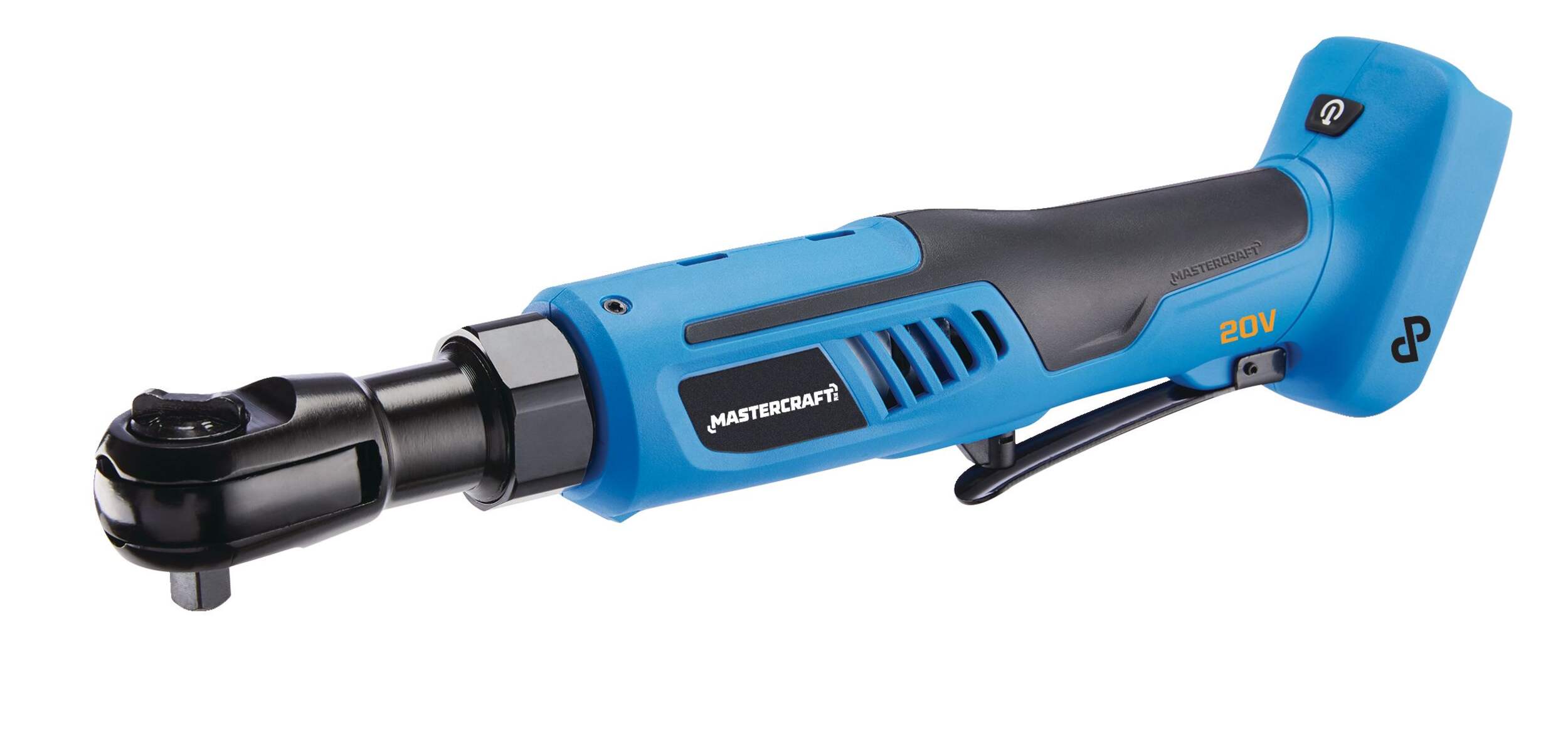 Mastercraft 20V Max Lithium-Ion Cordless Variable Speed Ratchet Wrench, 3/8-in, Tool Only, PWR POD Compatible Front_Three_Fourths_Angled_Left