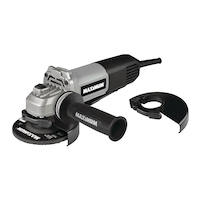MAXIMUM 8A Corded Angle Grinder with Auxiliary Handle, Wheel Guards & Case, 4-1/2-in & 5-in Front_Angled_Left