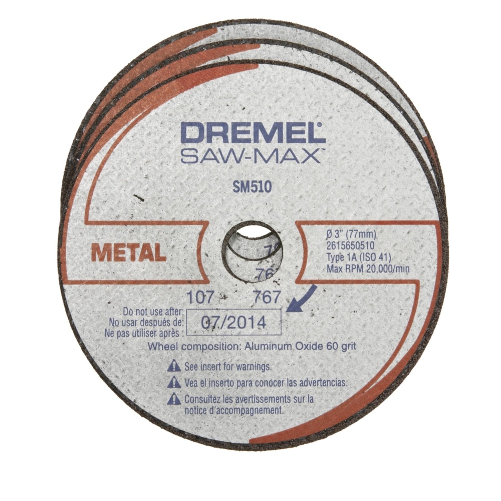 Meule à tronçonner le métal Dremel SM510C SawMax pour scie circulaire