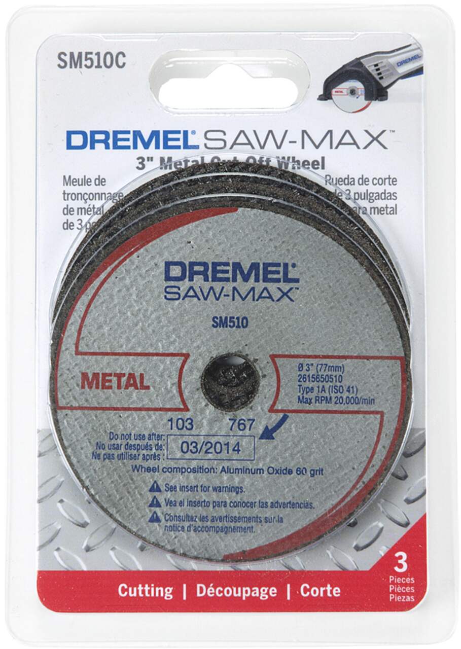 Kit Dremel Disco Corte P/metal X 3uds Saw Max (dsm510c-rw)