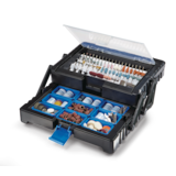 Mastercraft Assorted Rotary Tool Accessory Bit Set with Storage Case & 1/8-in Shanks, 500-pc Front_Three_Fourths_Angled_Left