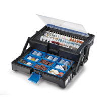 Mastercraft Assorted Rotary Tool Accessory Bit Set with Storage Case & 1/8-in Shanks, 500-pc Front_Three_Fourths_Angled_Left